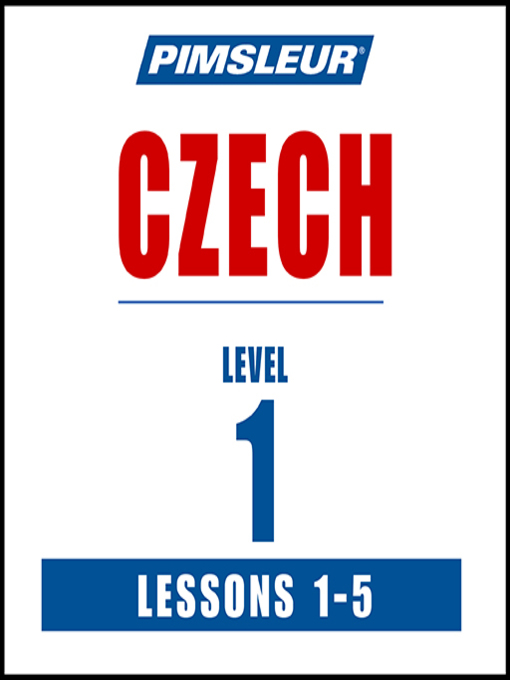 Title details for Pimsleur Czech Level 1 Lessons 1-5 by Pimsleur - Wait list